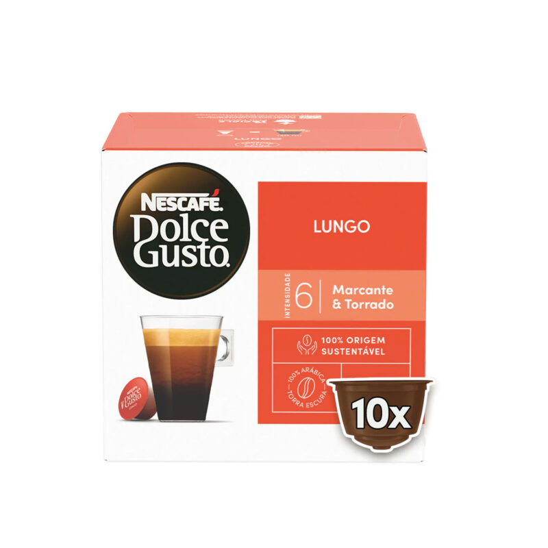 Cápsulas Dolce Gusto Lungo - 10 cápsulas café - decapsulas
