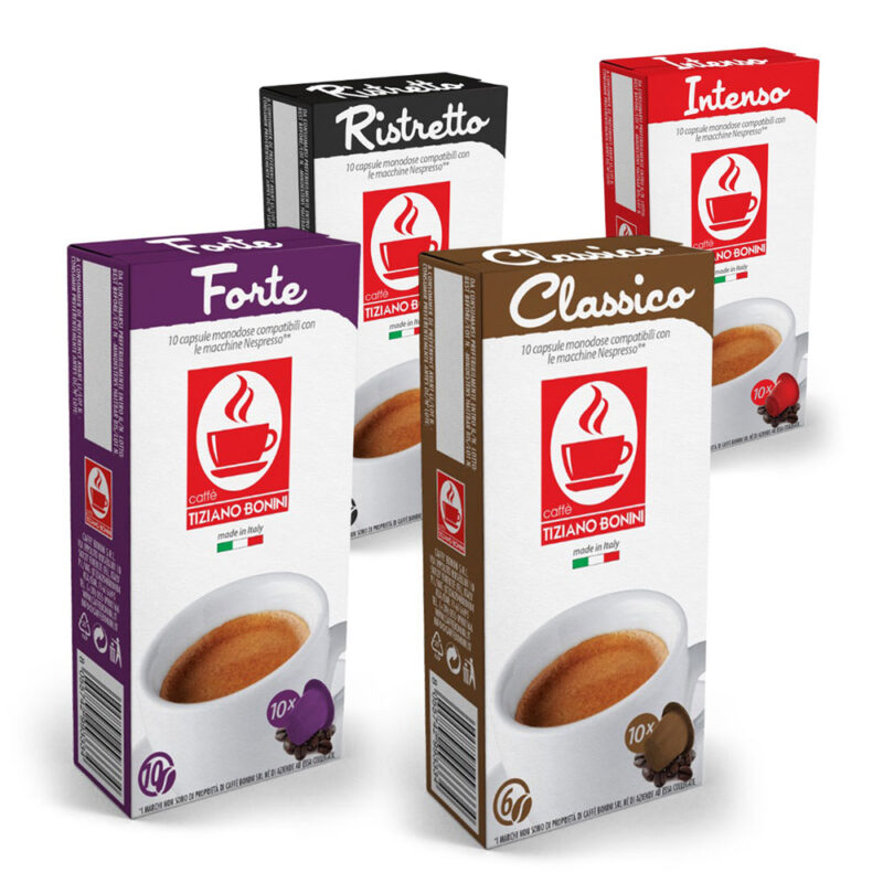 Cápsulas de café Bonini Italia - Cápsulas Nespresso compatibles - decapsulas
