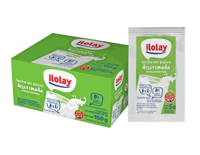 Leche en polvo x 30 sobres Ilolay - decapsulas