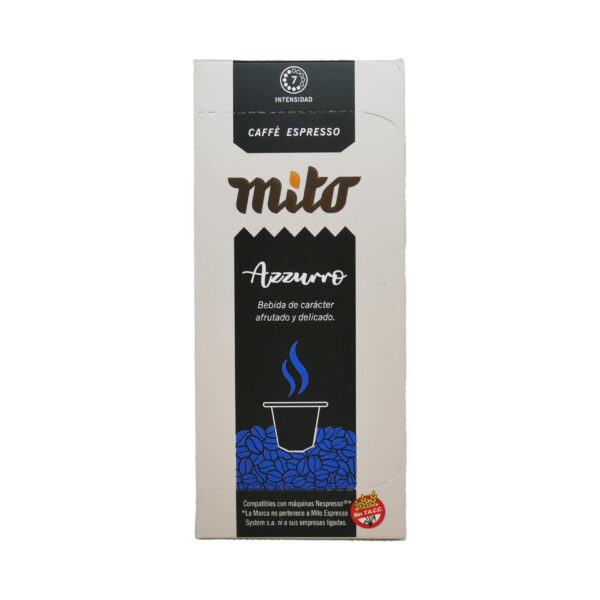 Cápsulas de café Azzurro Mito Espresso - Cápsulas Nespresso compatibles