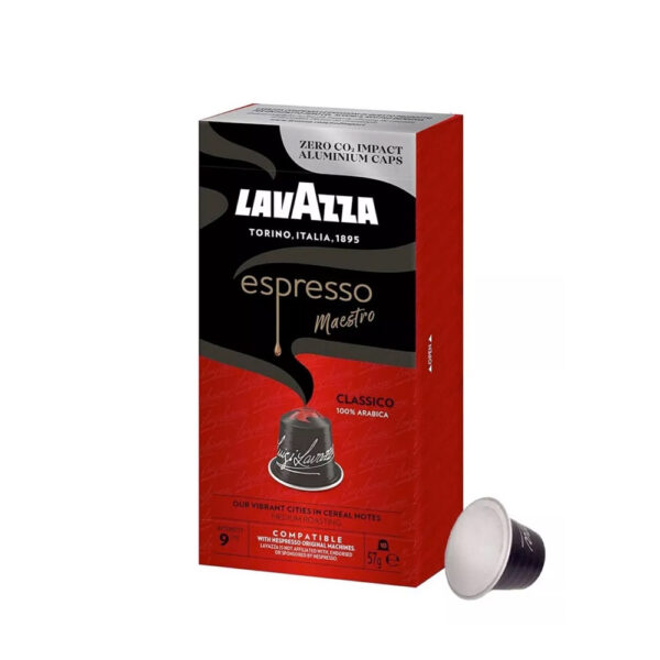 Cápsulas Nespresso compatibles - Cafe Lavazza Classico 100% arábica - decapsulas