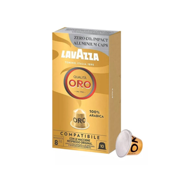 Cápsulas Nespresso compatibles - Cafe Lavazza Qualita Oro 100% arábica - decapsulas
