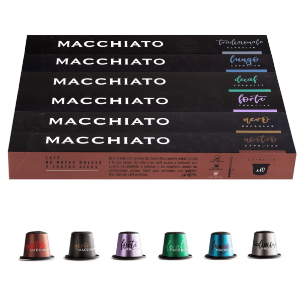 Combo 40 cápsulas de café Macchiato - Cápsulas Nespresso compatibles - decapsulas