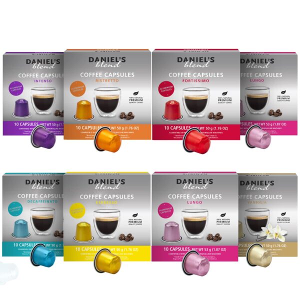 Combo 40 Cápsulas de café Daniel's Blend - Cápsulas Nespresso compatibles - decapsulas