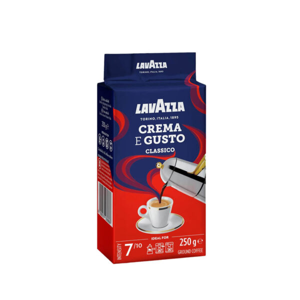 Café molido tostado Crema e Gusto - Café Lavazza Italia - decapsulas