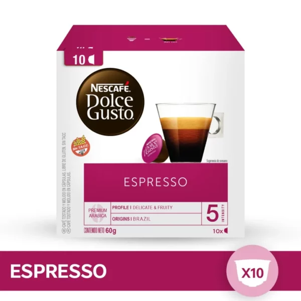 Cápsulas de Café Espresso x10 cápsulas Dolce Gusto - decapsulas