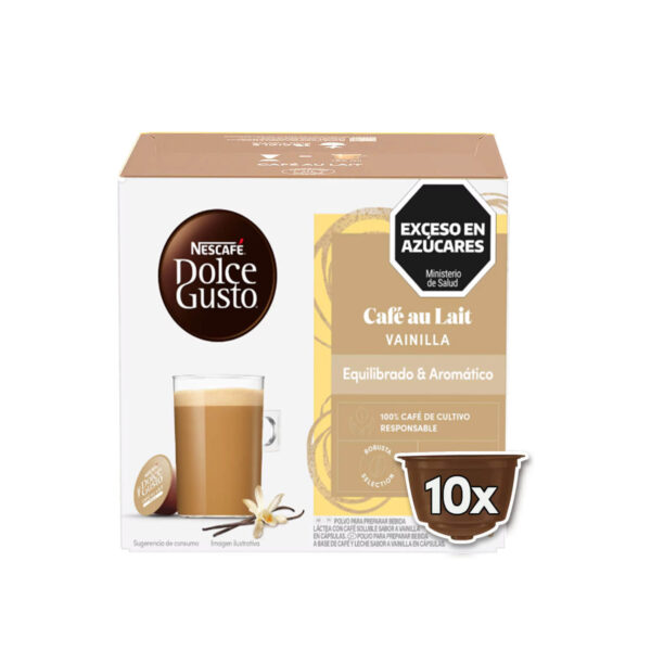 Cápsulas Dolce Gusto Café Au Lait vainilla - 10 cápsulas café - decapsulas