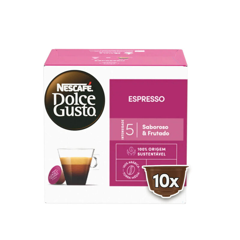 Cápsulas Dolce Gusto Espresso - 10 cápsulas café - decapsulas
