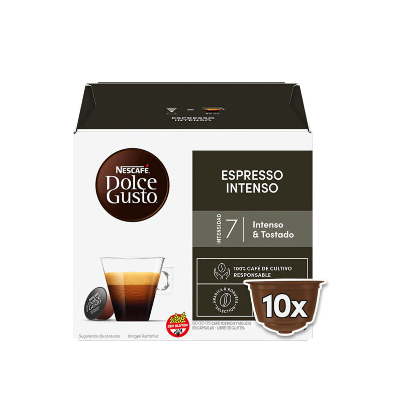 Cápsulas Dolce Gusto Espresso intenso - 10 cápsulas café - decapsulas