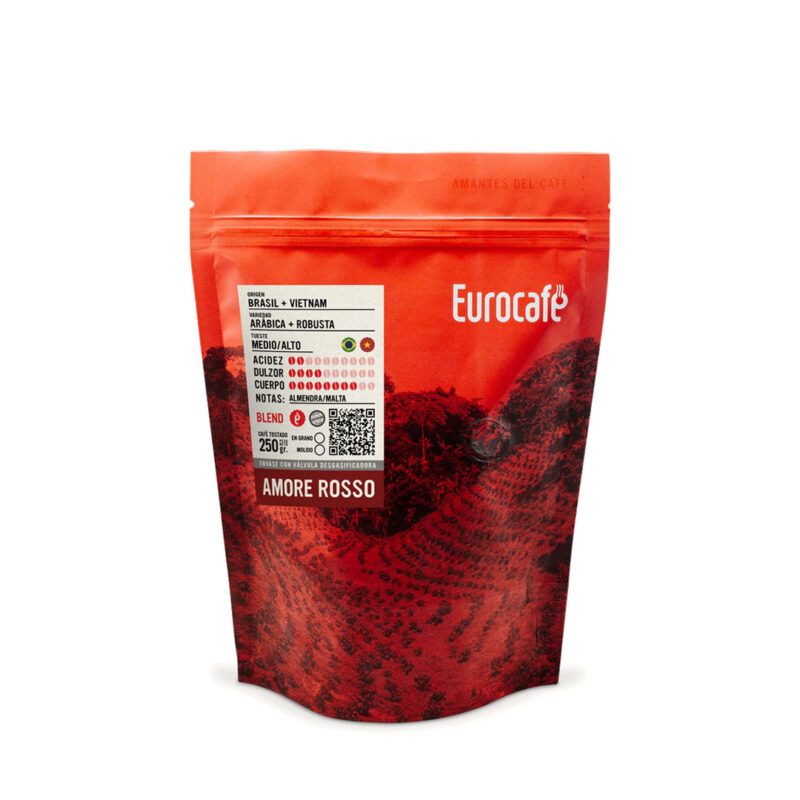 Café de especialidad Amore Rosso Eurocafé 250gr - decapsulas