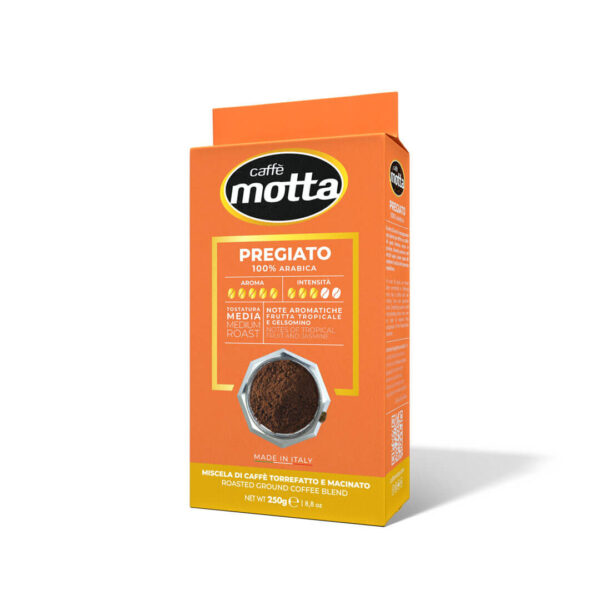 Café italiano molido tostado - Caffe Motta Pregiato 100% arábica x250gr - decapsulas