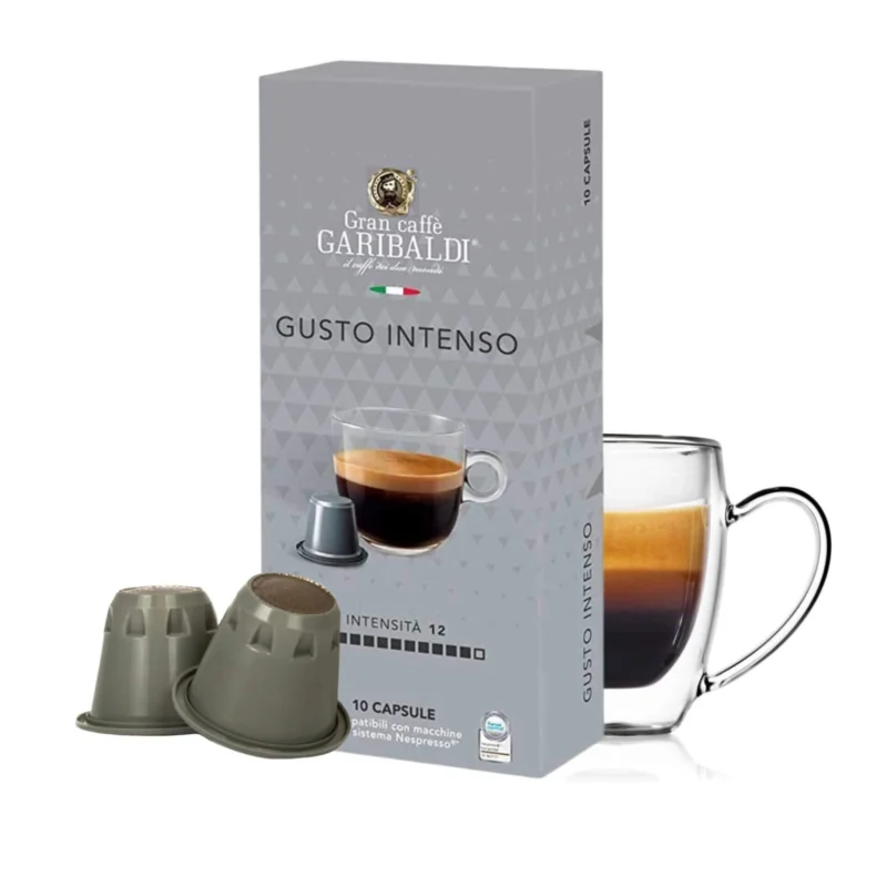 Cápsulas de Café Garibaldi Gusto intenso - Cápsulas Nespresso compatibles - decapsulas