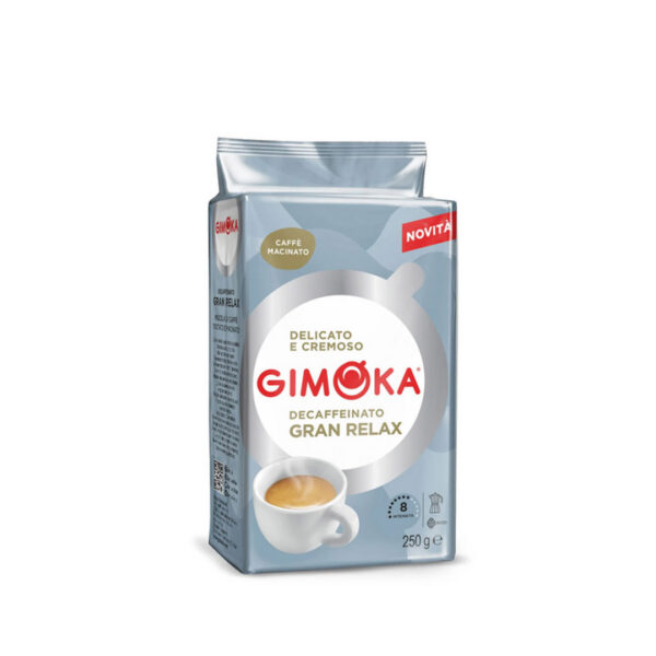 Café italiano molido tostado - Café Gimoka Decaffeinato x250gr - decapsulas