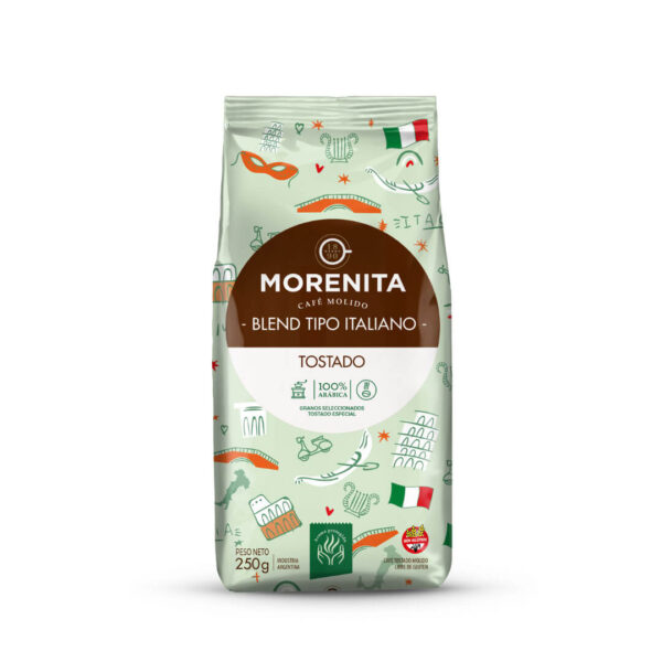 Café molido tostado Blend Italiano La Virginia 250gr - decapsulas
