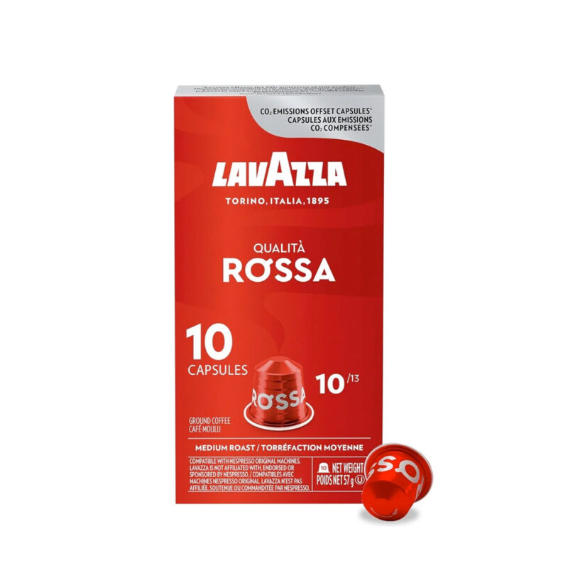 Cápsulas Nespresso compatibles - Cafe Lavazza Qualita Rossa - decapsulas