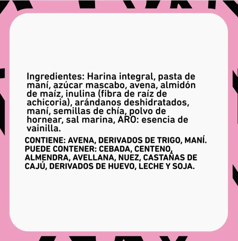 Galletitas Integra chia y arandanos - decapsulas