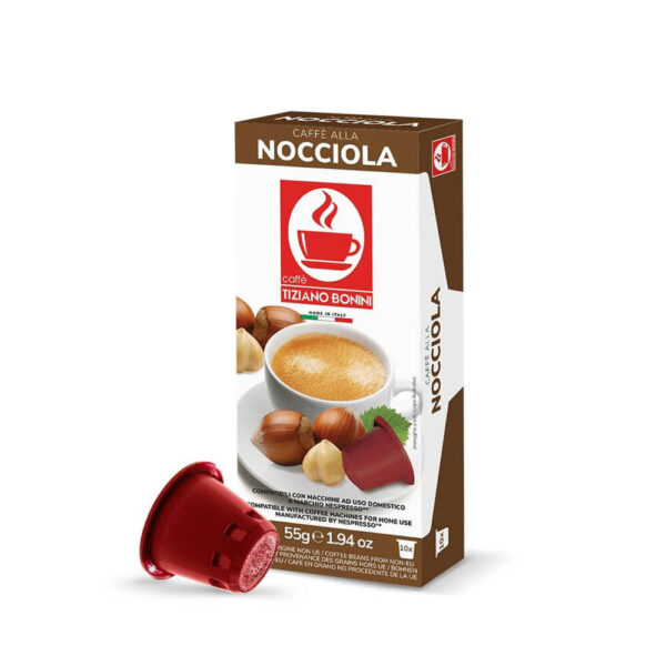 Cápsulas de café Nespresso compatibles - café saborizado avellana - decapsulas