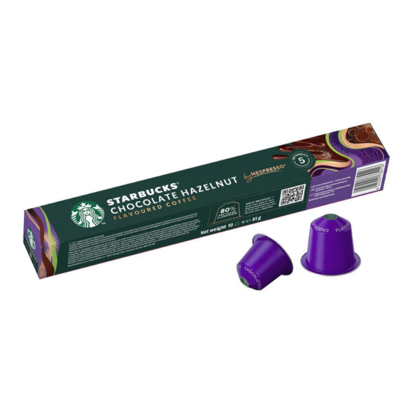 Cápsulas de café Starbucks Chocolate Hazelnut - cápsulas Nespresso compatibles - decapsulas
